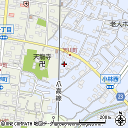 群馬県藤岡市小林398-17周辺の地図