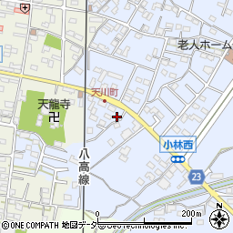 群馬県藤岡市小林398-7周辺の地図