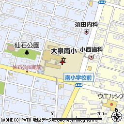 群馬県邑楽郡大泉町仙石2丁目1周辺の地図