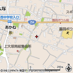 群馬県藤岡市上大塚1705周辺の地図