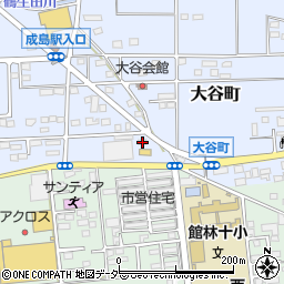 群馬県館林市大谷町1053-16周辺の地図