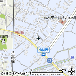 群馬県藤岡市小林414-20周辺の地図