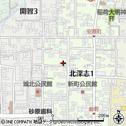 長野県松本市北深志1丁目13-22周辺の地図