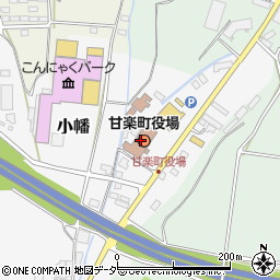 甘楽町役場周辺の地図