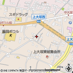 群馬県藤岡市上大塚389周辺の地図