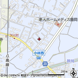 群馬県藤岡市小林417-6周辺の地図