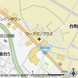ワークマンプラス本庄台町店周辺の地図
