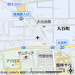 群馬県館林市大谷町1053-17周辺の地図