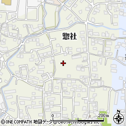 長野県松本市惣社周辺の地図