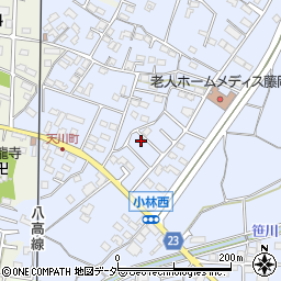 群馬県藤岡市小林417-16周辺の地図