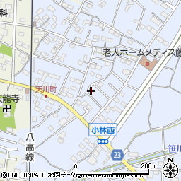 群馬県藤岡市小林414-15周辺の地図