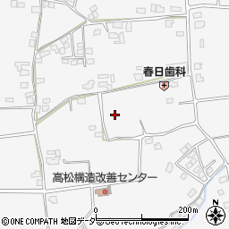 長野県松本市島内高松周辺の地図