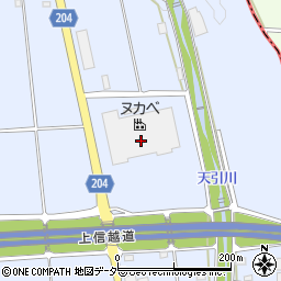 株式会社ヌカベ　甘楽工場周辺の地図