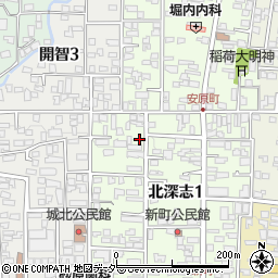 長野県松本市北深志1丁目13-17周辺の地図