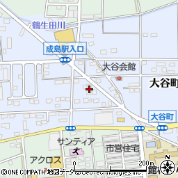 群馬県館林市大谷町1051-2周辺の地図