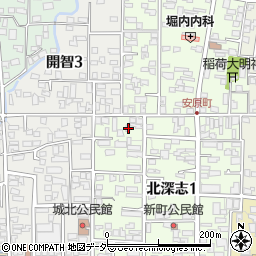 長野県松本市北深志1丁目13-12周辺の地図
