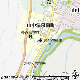 石川県加賀市山中温泉南町ニ87-1周辺の地図