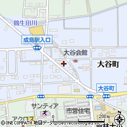 群馬県館林市大谷町1051-21周辺の地図