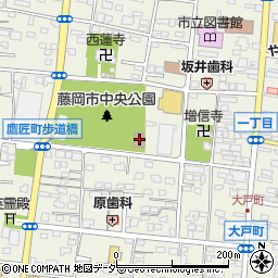 藤岡中央児童館周辺の地図