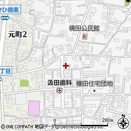 横田簡易郵便局周辺の地図