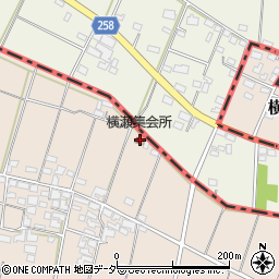 横瀬集会所周辺の地図