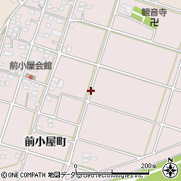 群馬県太田市前小屋町周辺の地図
