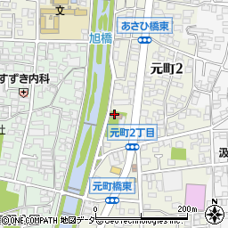 松本市　城東地区福祉ひろば周辺の地図