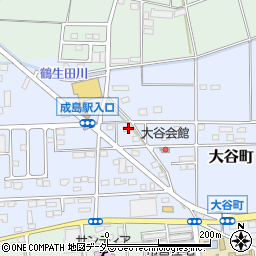 群馬県館林市大谷町1033-2周辺の地図