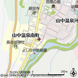 石川県加賀市山中温泉南町ニ16周辺の地図