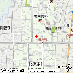 長野県松本市北深志周辺の地図