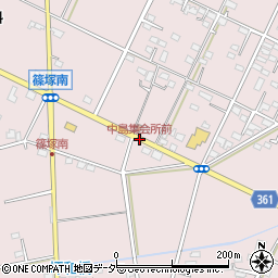 中島集会所前周辺の地図