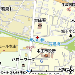 水道修理の救急車本庄店周辺の地図