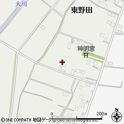 栃木県小山市東野田1318周辺の地図