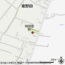 栃木県小山市東野田1305周辺の地図