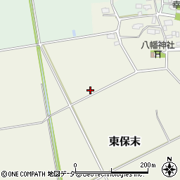 茨城県筑西市東保末周辺の地図