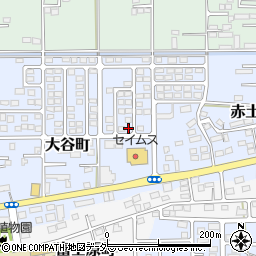 群馬県館林市大谷町1-15周辺の地図