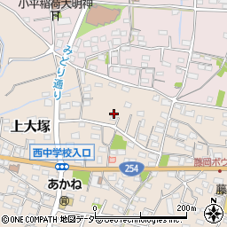 群馬県藤岡市上大塚1535周辺の地図