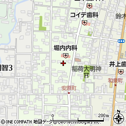 長野県松本市北深志2丁目周辺の地図