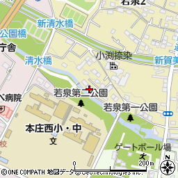 若泉橋周辺の地図