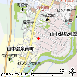 石川県加賀市山中温泉南町ニ42周辺の地図