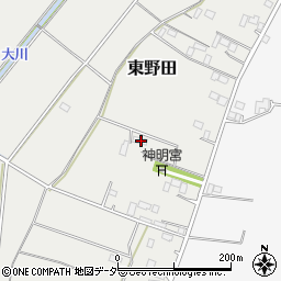 栃木県小山市東野田1315周辺の地図