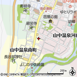 石川県加賀市山中温泉南町ニ40周辺の地図