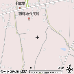 茨城県小美玉市西郷地周辺の地図