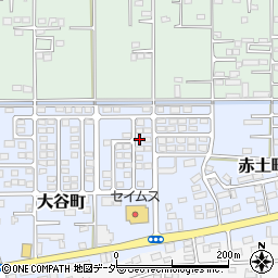 群馬県館林市大谷町1-34周辺の地図