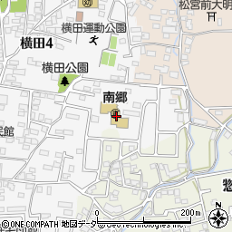 松本市　本郷地区南郷福祉ひろば周辺の地図