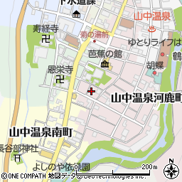 石川県加賀市山中温泉栄町ニ周辺の地図