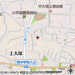 群馬県藤岡市上大塚1524周辺の地図