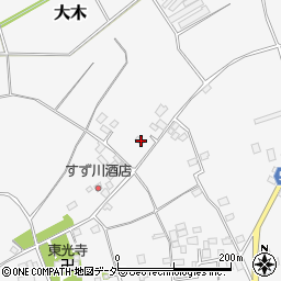 茨城県結城市大木244周辺の地図