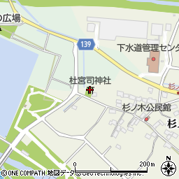 杜宮司神社周辺の地図