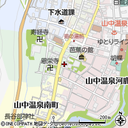 石川県加賀市山中温泉湯の出町レ24周辺の地図